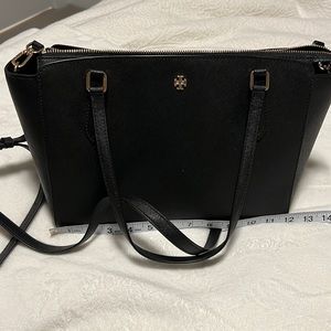 Tory Burch Black Tote Purse Crossbody Bag